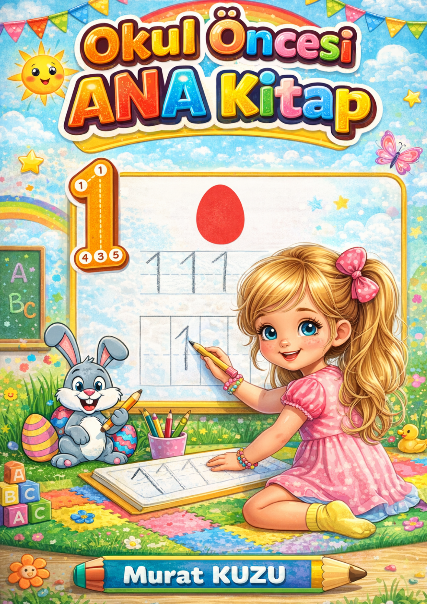 Okul Öncesi – Anaokulu ANA Kitap (117 Sayfa Renkli Aktivite Seti)