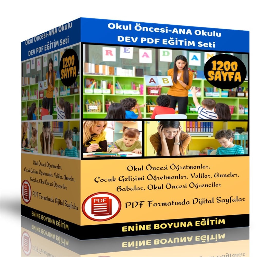 Okul Öncesi – Anaokulu DEV PDF Eğitim Seti (1200 Sayfa)