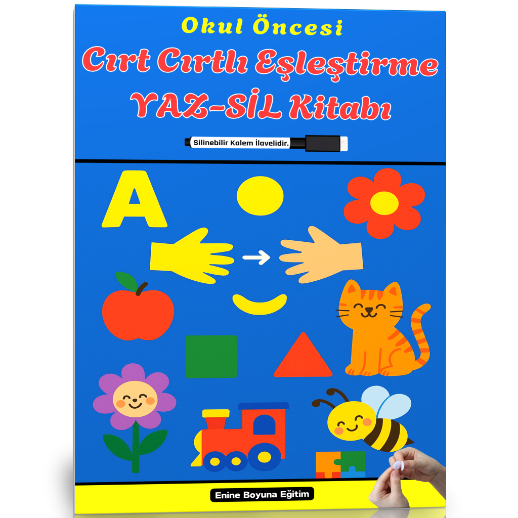 Okul Öncesi Cırt Cırtlı Eşleştirme YAZ-SİL Kitabı