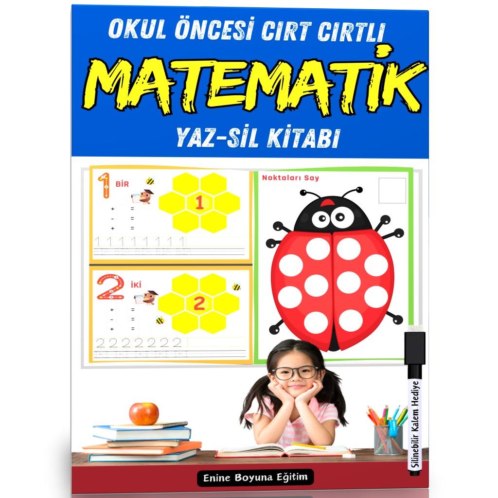 Okul Öncesi Cırt Cırtlı Matematik YAZ-SİL Seti