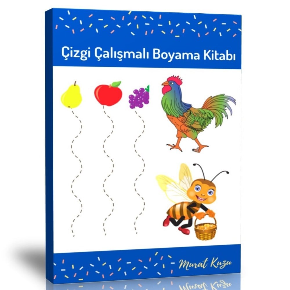 Okul Öncesi Çizgi Çalışmalı Boyama Kitabı