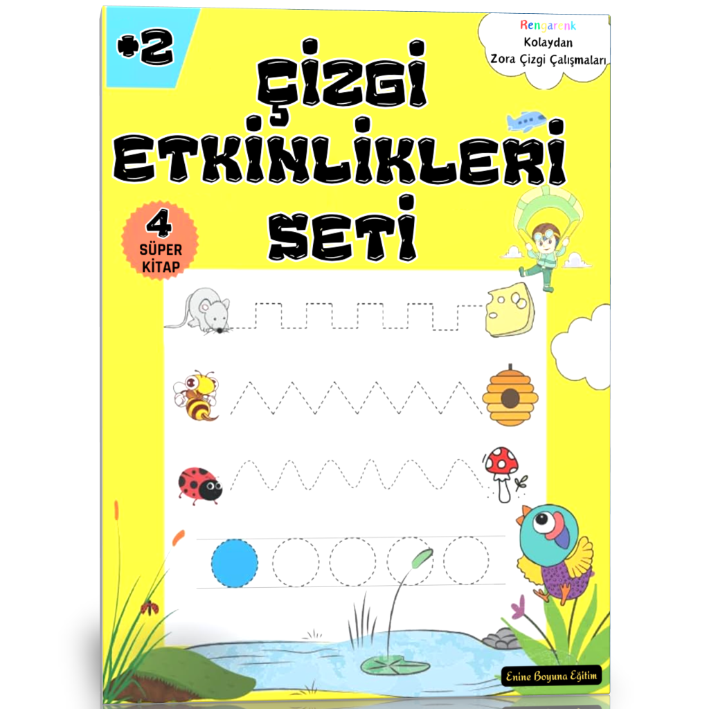 Okul Öncesi Çizgi Etkinlikleri Kitap Seti (4 Kitap)