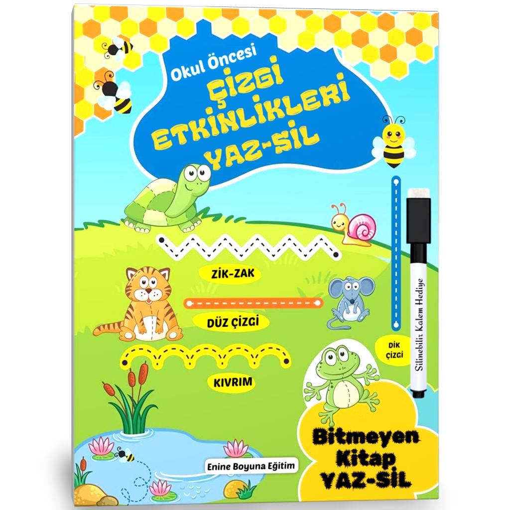 Okul Öncesi Çizgi Etkinlikleri YAZ-SİL Kitabı