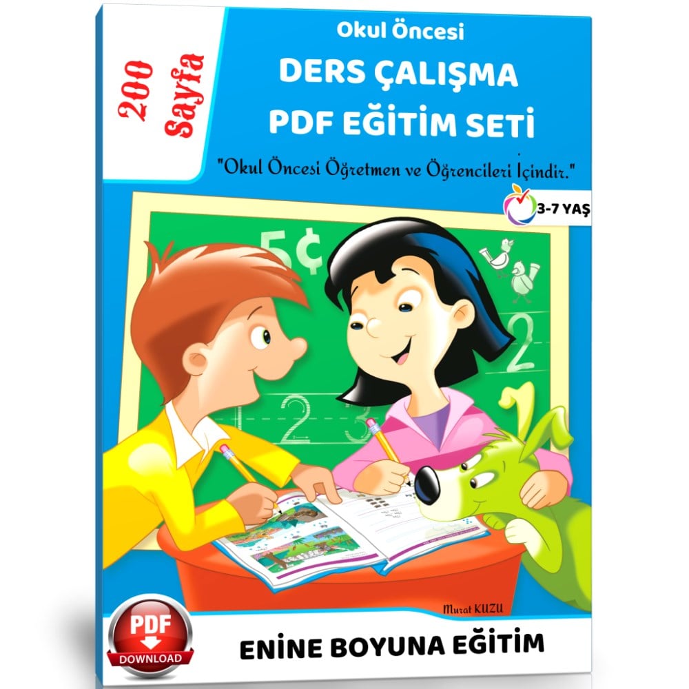 Okul Öncesi DERS Çalışma PDF Eğitim Seti
