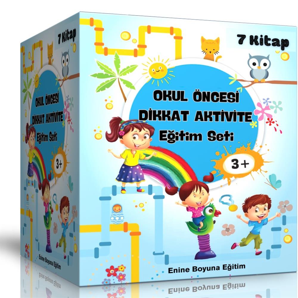 Okul Öncesi Dikkat Aktivite Eğitim Seti (7 Süper Kitap)