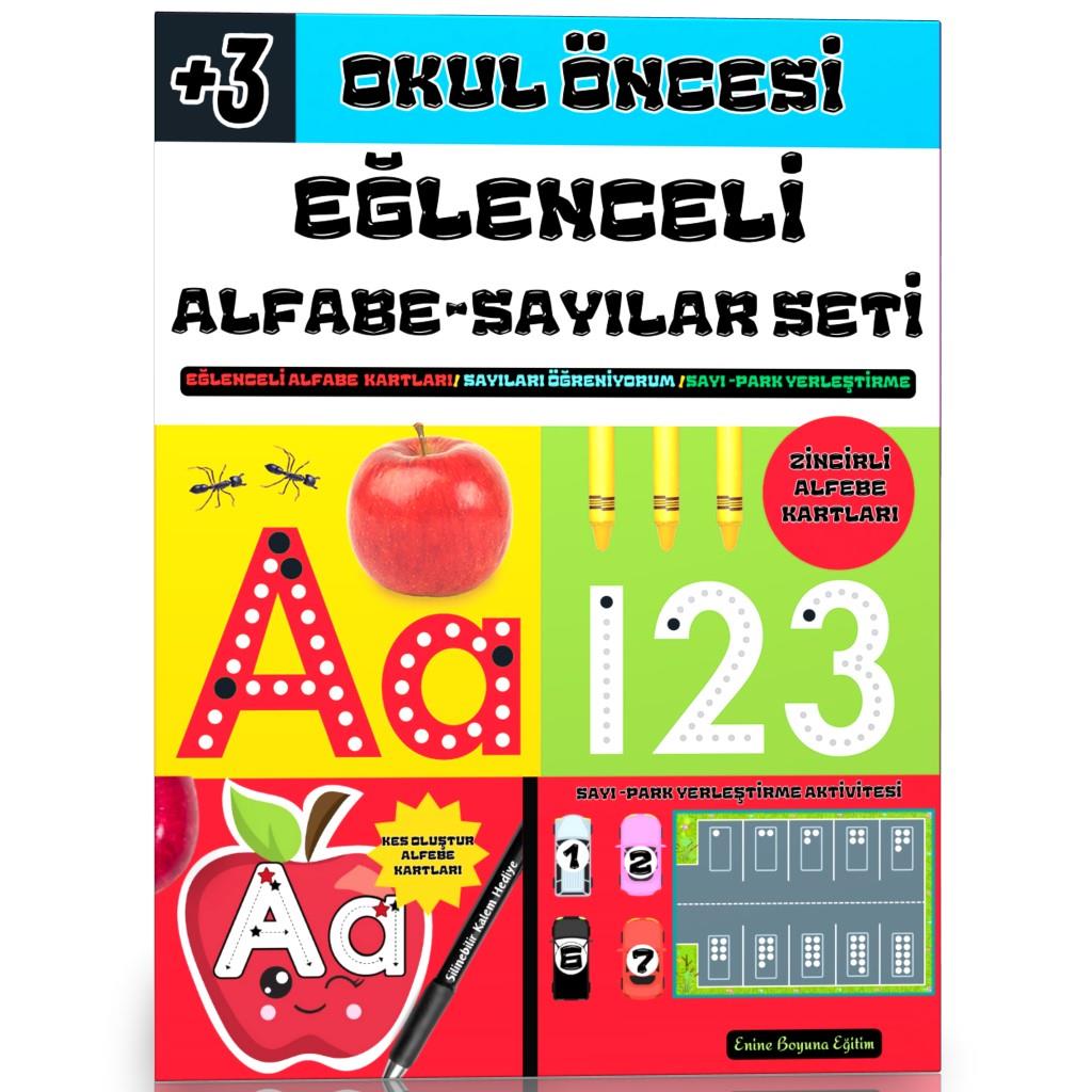 Okul Öncesi Eğlenceli Alfabe-Sayılar Seti (Laminasyonlu)