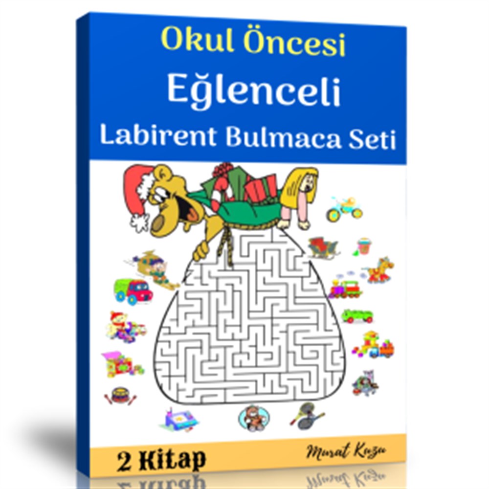 Okul Öncesi Eğlenceli Labirent Bulmaca Kitap Seti (2 Fasikül Kitap)