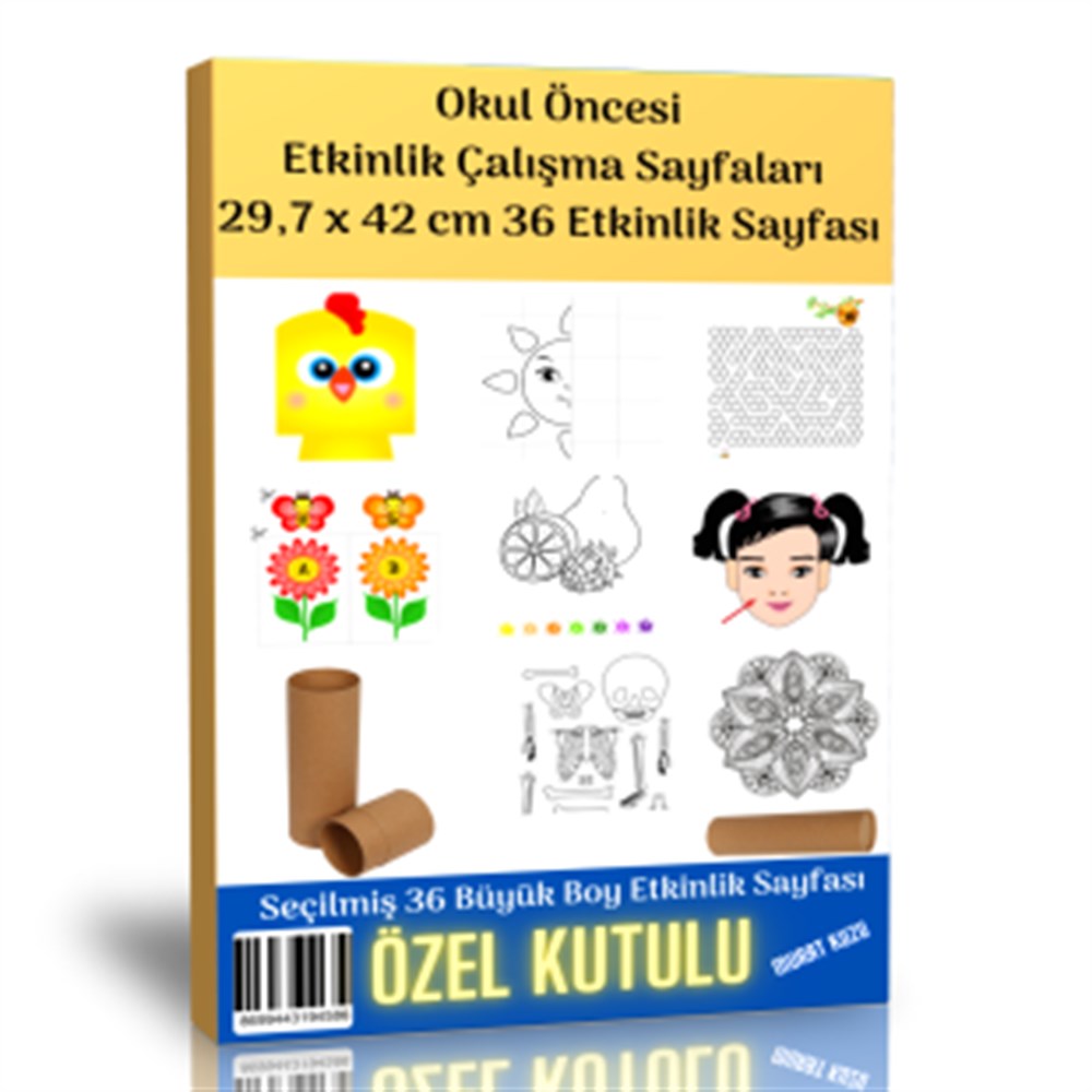 Okul Öncesi Etkinlik Çalışma Sayfaları 	(36 Seçilmiş Poster)