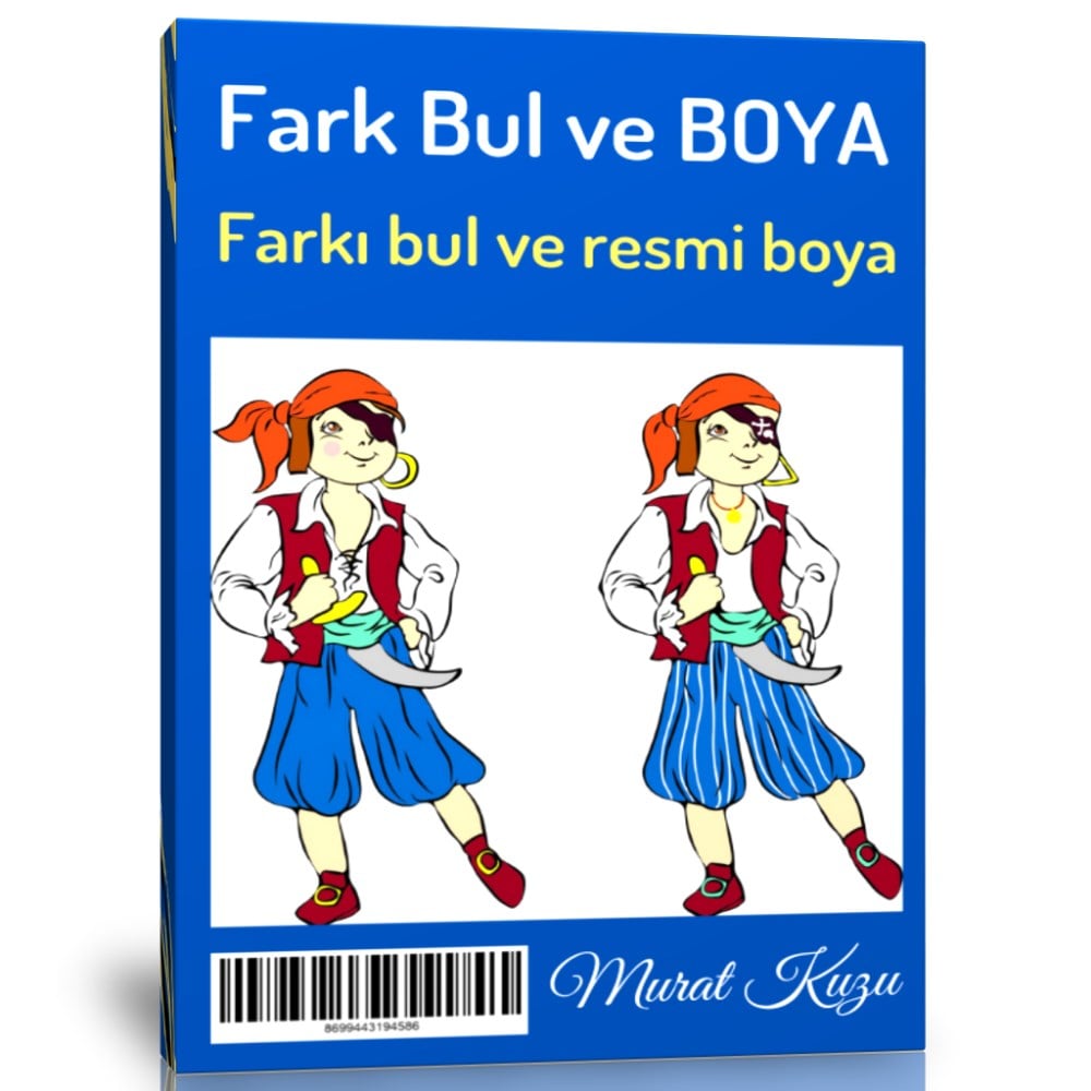 Okul Öncesi Farkı Bul ve Boyama Kitabı