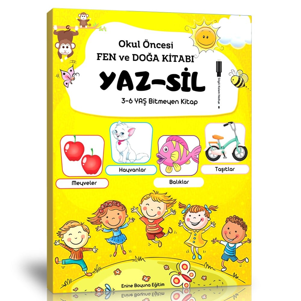 Okul Öncesi Fen ve Doğa Yaz-Sil Kitabı