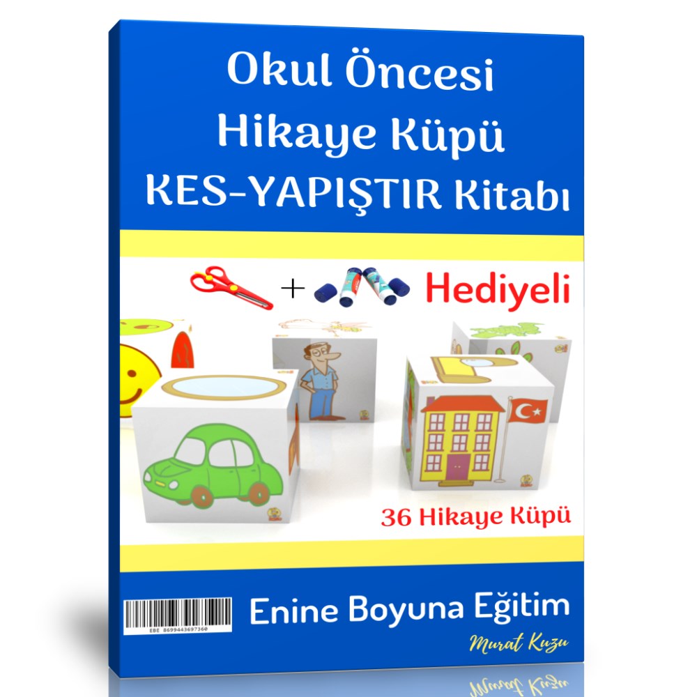 Okul Öncesi Hikaye Küpü KES-YAPIŞTIR Kitabı