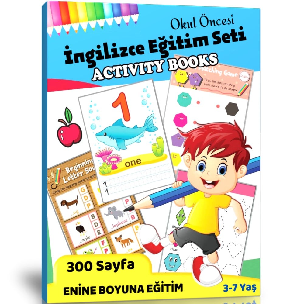 Okul Öncesi İngilizce Eğitim Seti (Aktivite Kitabı)