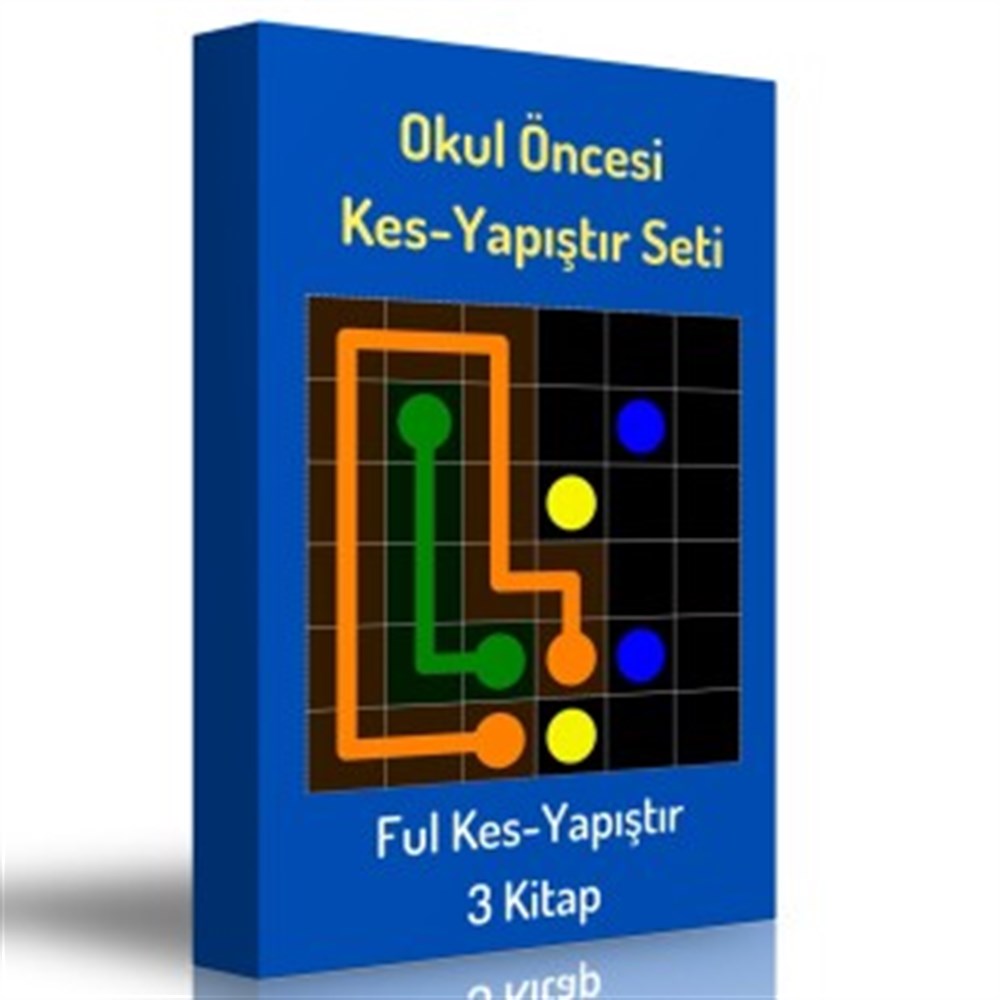Okul Öncesi Kes Yapıştır Kitap Seti (3 Kitap)