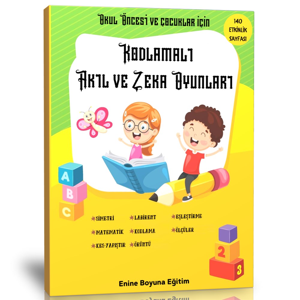 Okul Öncesi Kodlamalı Akıl ve Zeka Oyunları Kitabı 