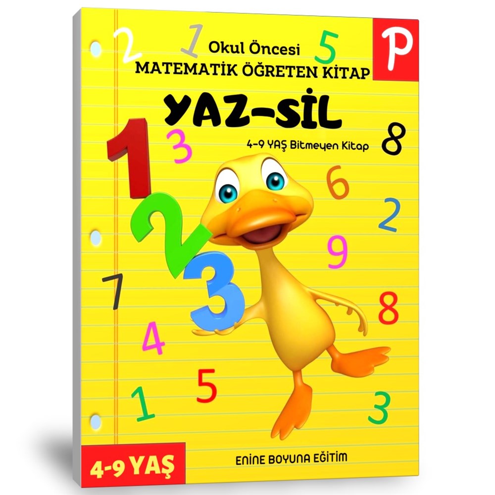 Okul Öncesi Matematik Öğreten Yaz-Sil Kitabı