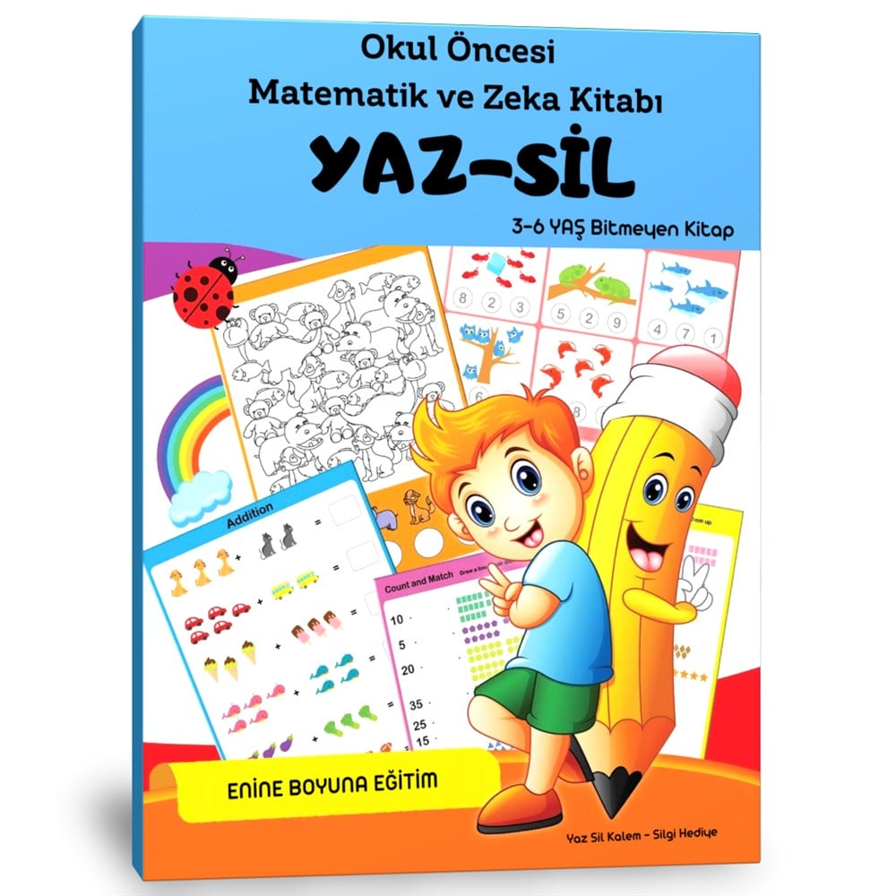 Okul Öncesi Matematik ve Zekâ Yaz-Sil Kitabı