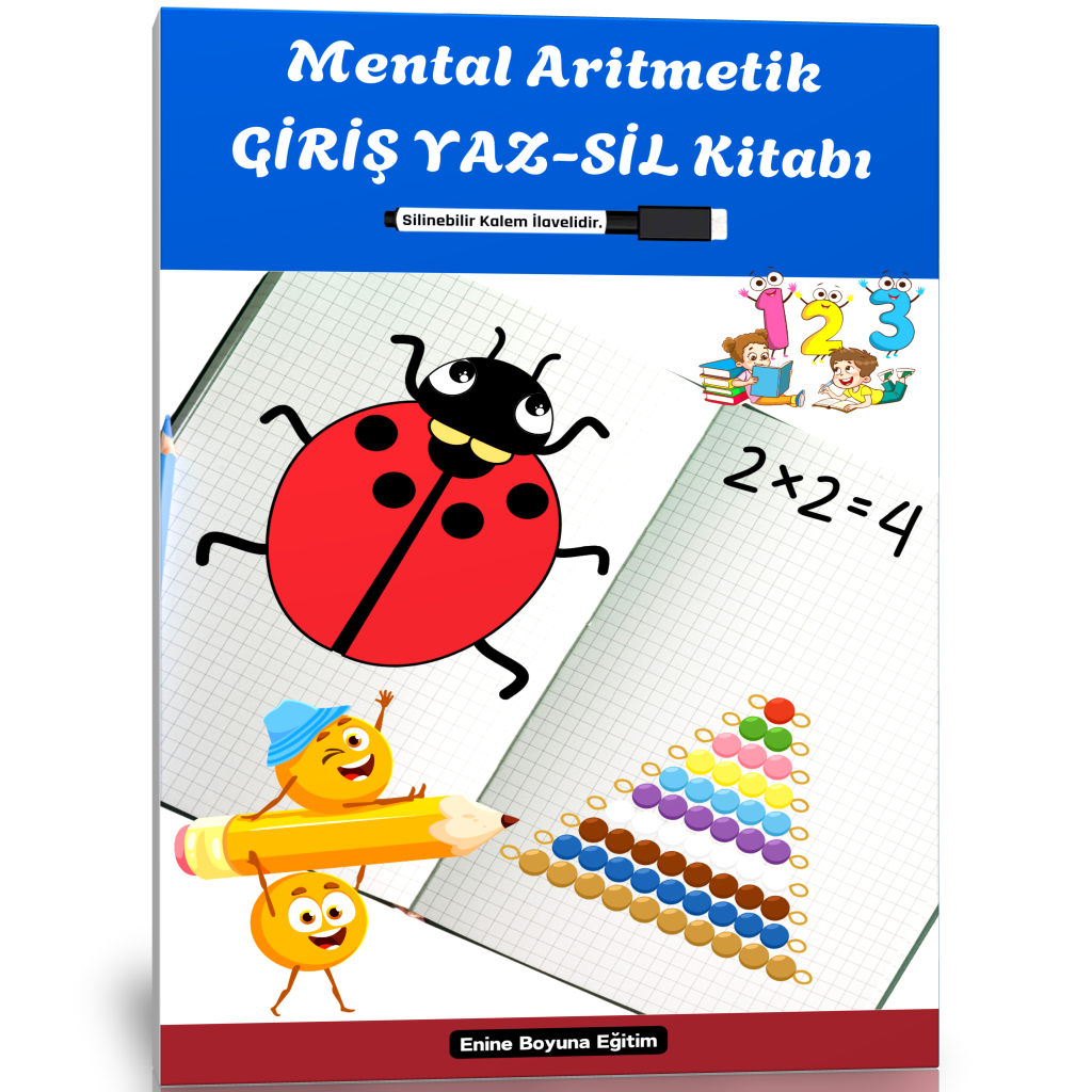Okul Öncesi Mental Aritmetik GİRİŞ YAZ-SİL Kitabı