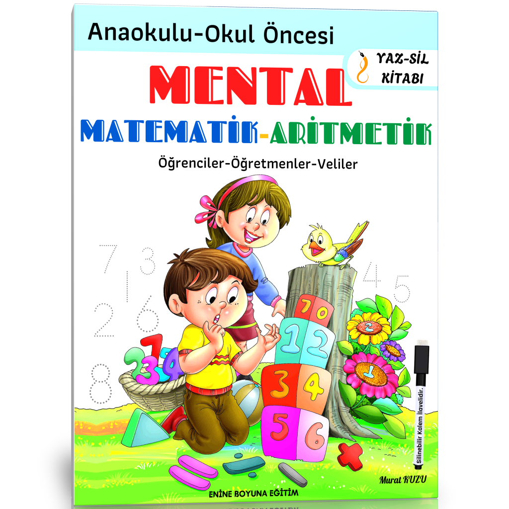Okul Öncesi Mental Aritmetik YAZ-SİL Kitabı 