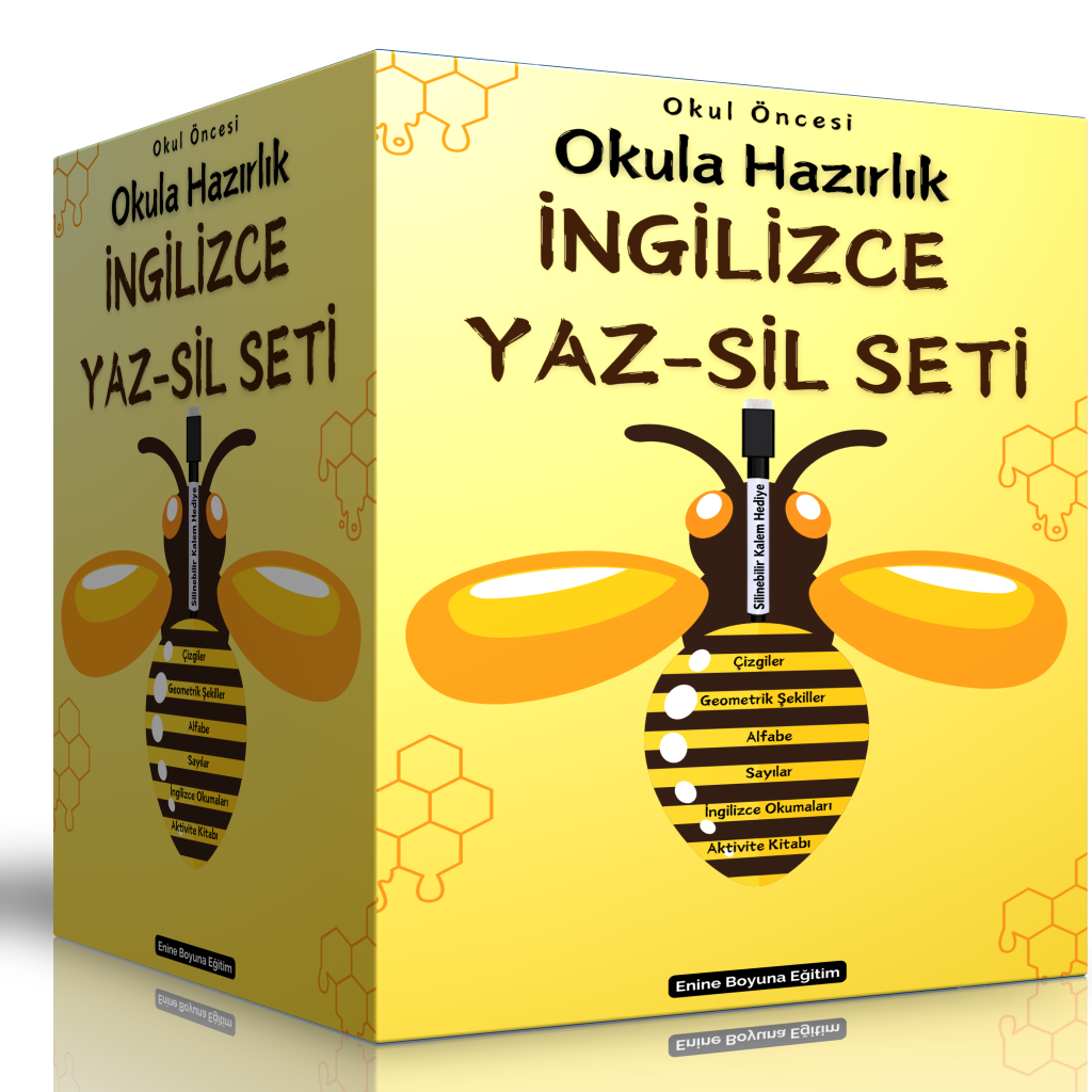 Okul Öncesi Okula Hazırlık İngilizce YAZ-SİL Seti (5 Kitap)