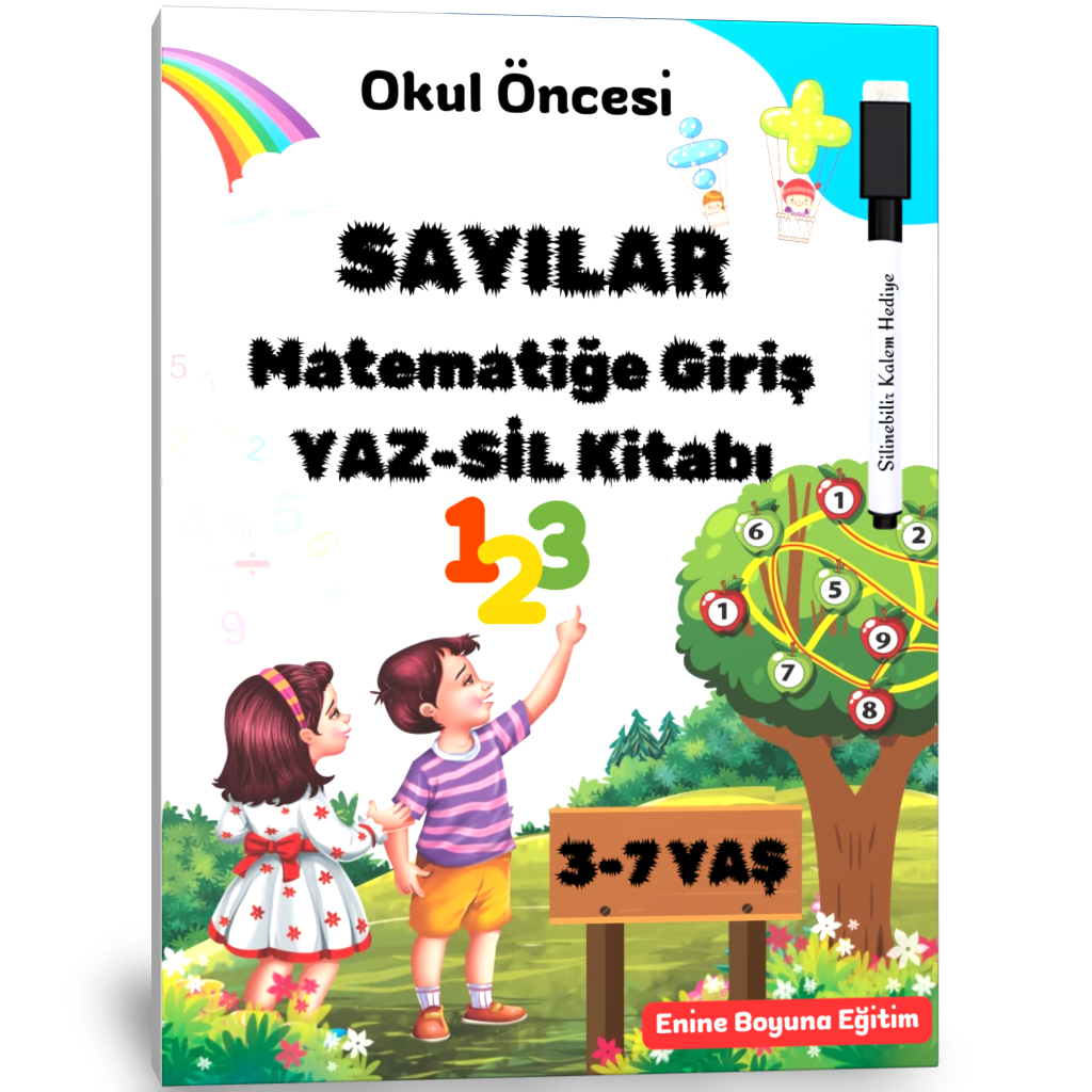 Okul Öncesi Sayılar Matematiğe Giriş YAZ-SİL Kitabı