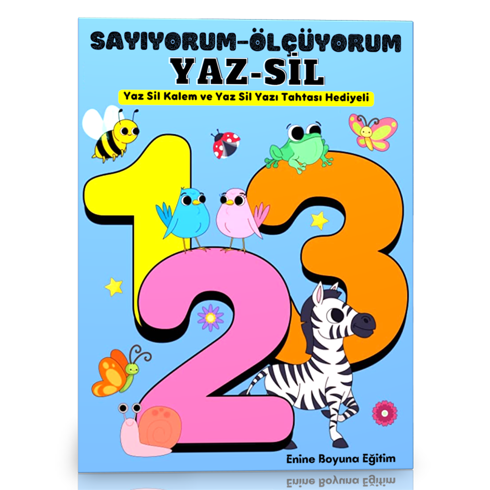 Okul Öncesi Sayıyorum-Ölçüyorum YAZ-SİL Kitabı