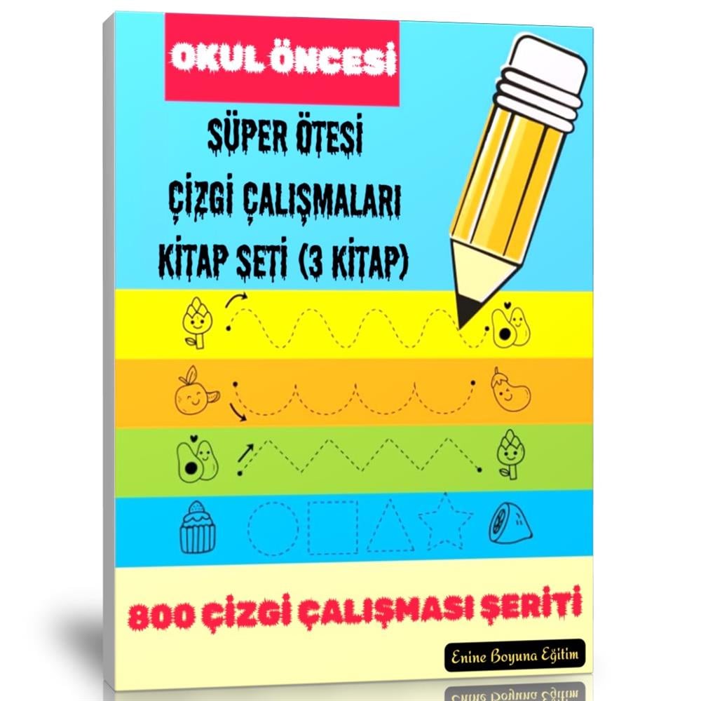 Okul Öncesi SÜPER ÖTESİ Çizgi Çalışmaları Kitap Seti (3 Kitap)