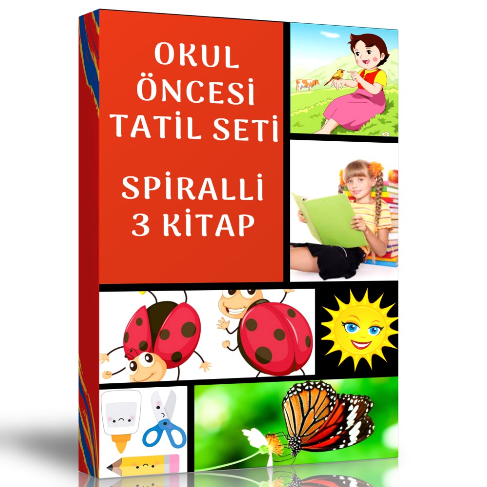 Okul Öncesi Tatil Seti (3 Spiralli Kitap)
