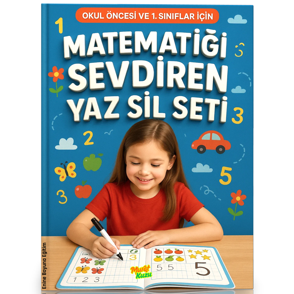 Okul Öncesi ve 1. Sınıf İçin Matematiği Sevdiren Yaz-Sil Seti