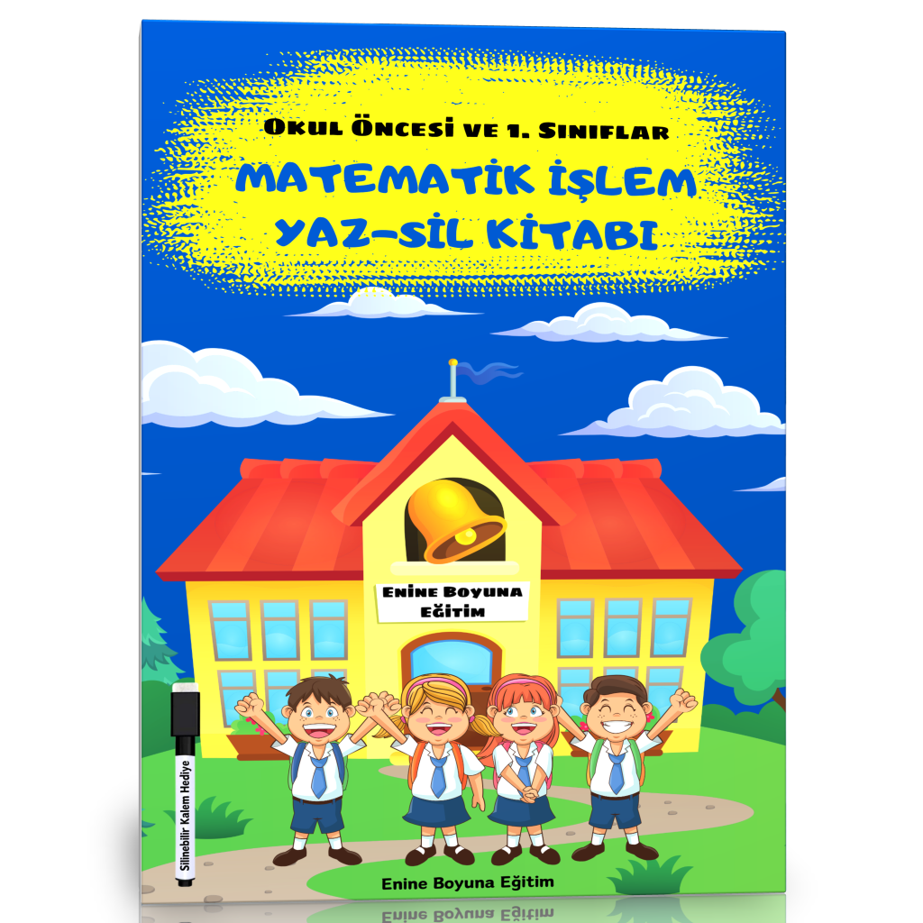 Okul Öncesi ve 1. Sınıflar İçin Matematik İşlem YAZ-SİL Kitabı