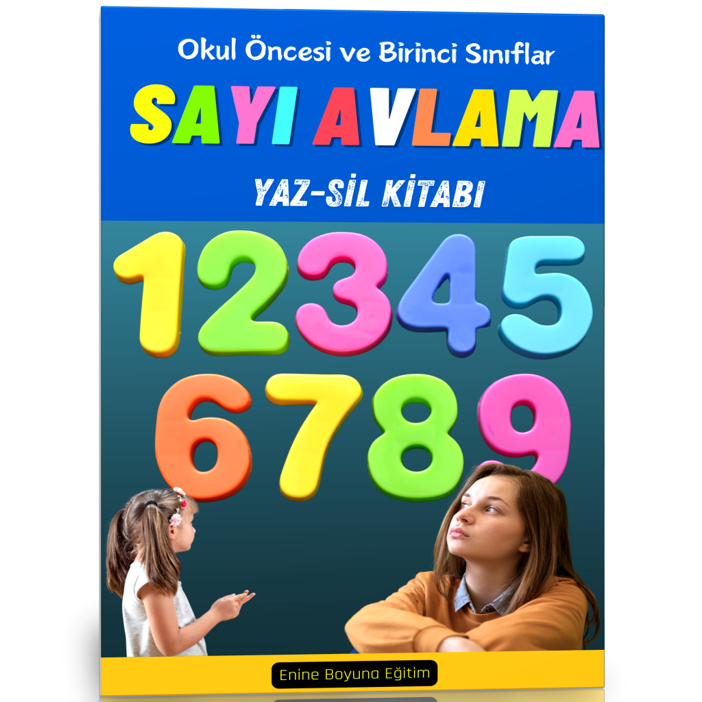 Okul Öncesi ve Birinci Sınıflar Cırt Cırtlı Sayı Avlama Kitabı 