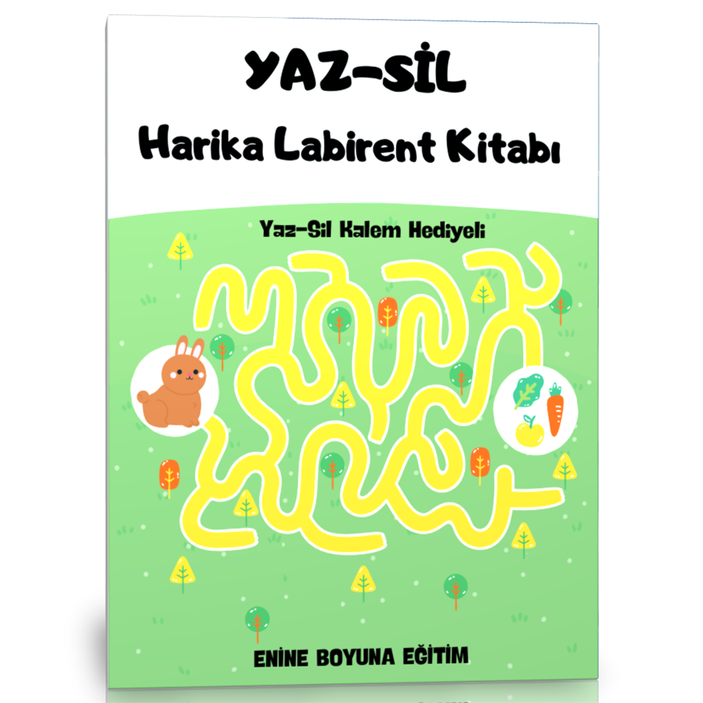 Okul Öncesi YAZ-SİL Harika Labirent Kitabı 