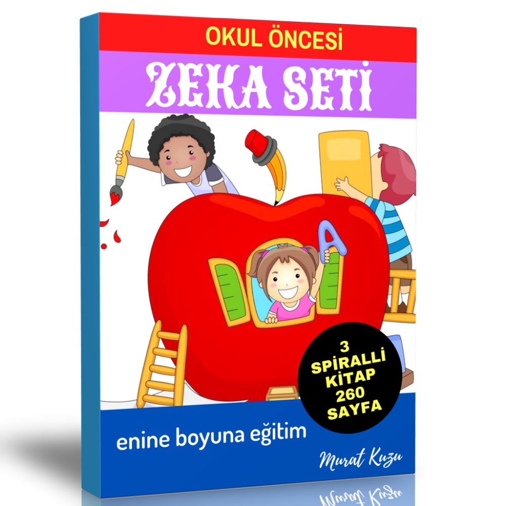 Okul Öncesi ZEKA SETİ (3 Spiralli Kitap)