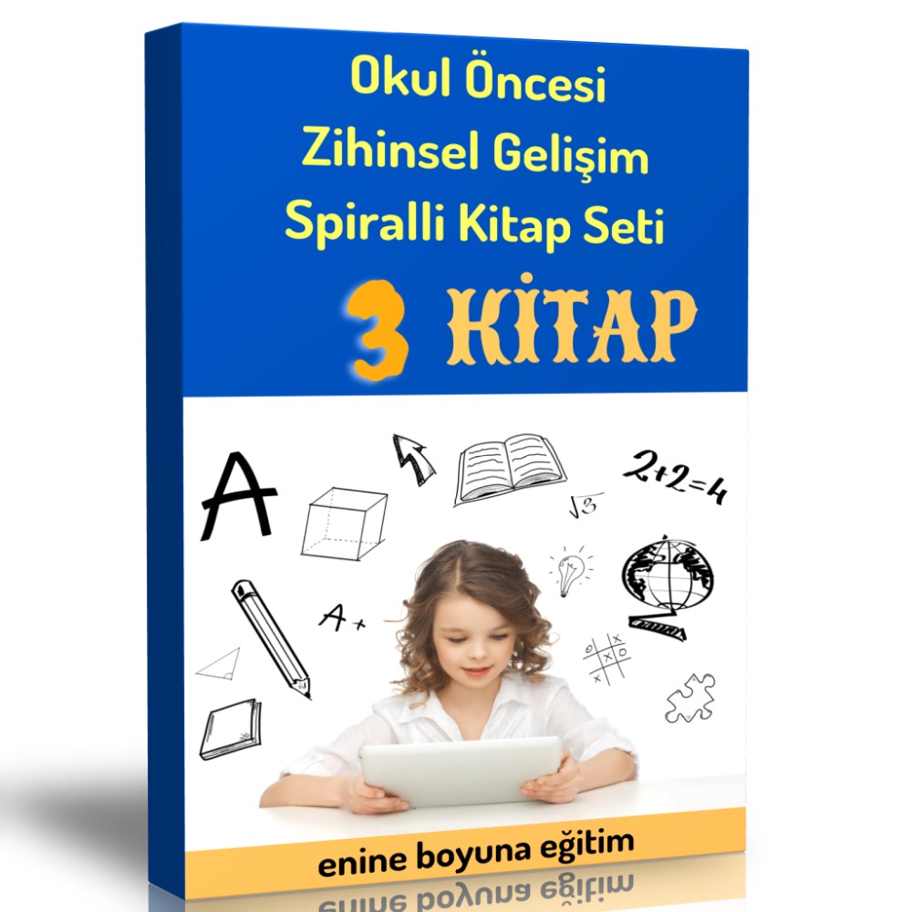 Okul Öncesi Zihinsel Gelişim Spiralli Kitap Seti (3 Spiralli Kitap)