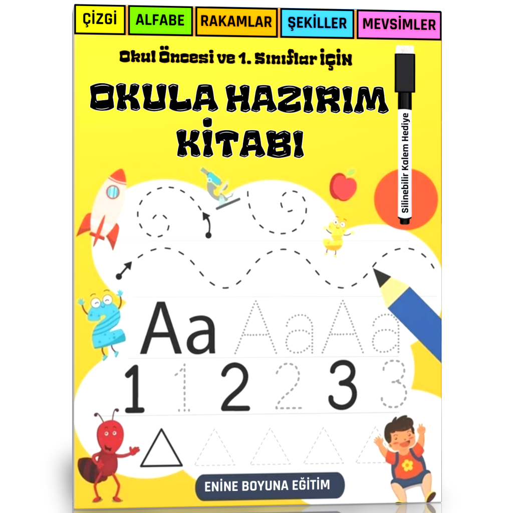 Okula Hazırım Kitabı (YAZ-SİL)
