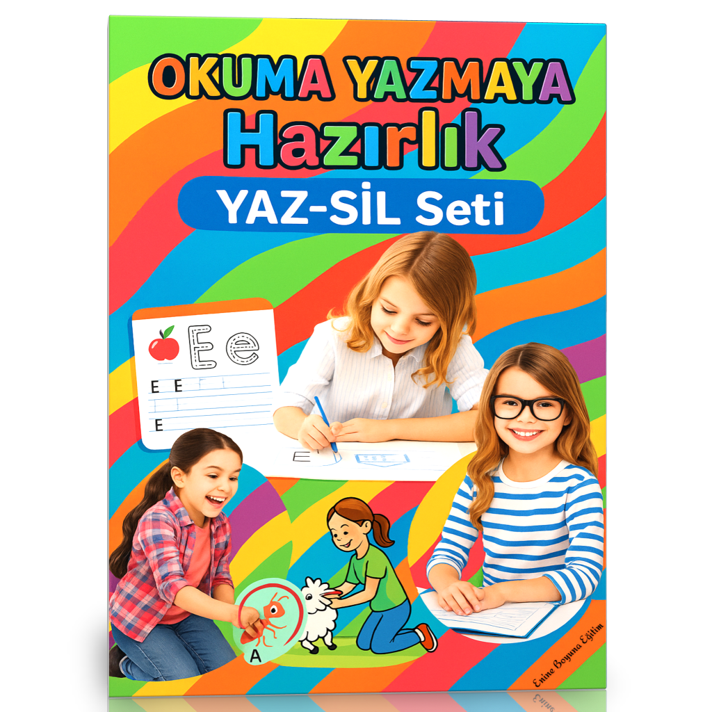 Okuma Yazmaya Hazırlık Yaz-Sil Seti (Okul Öncesi ve Birinci Sınıflar İçin)
