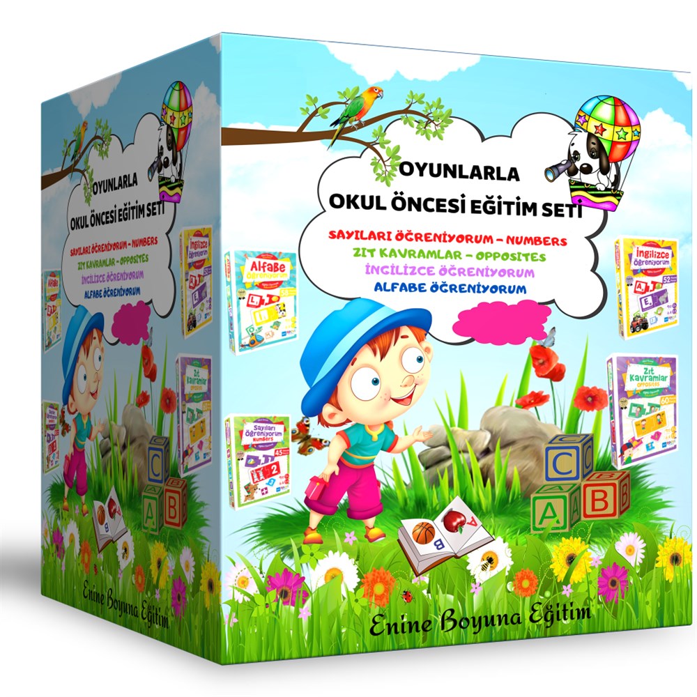 Oyunlarla Okul Öncesi Eğitim Seti (4 Set Bir Arada)