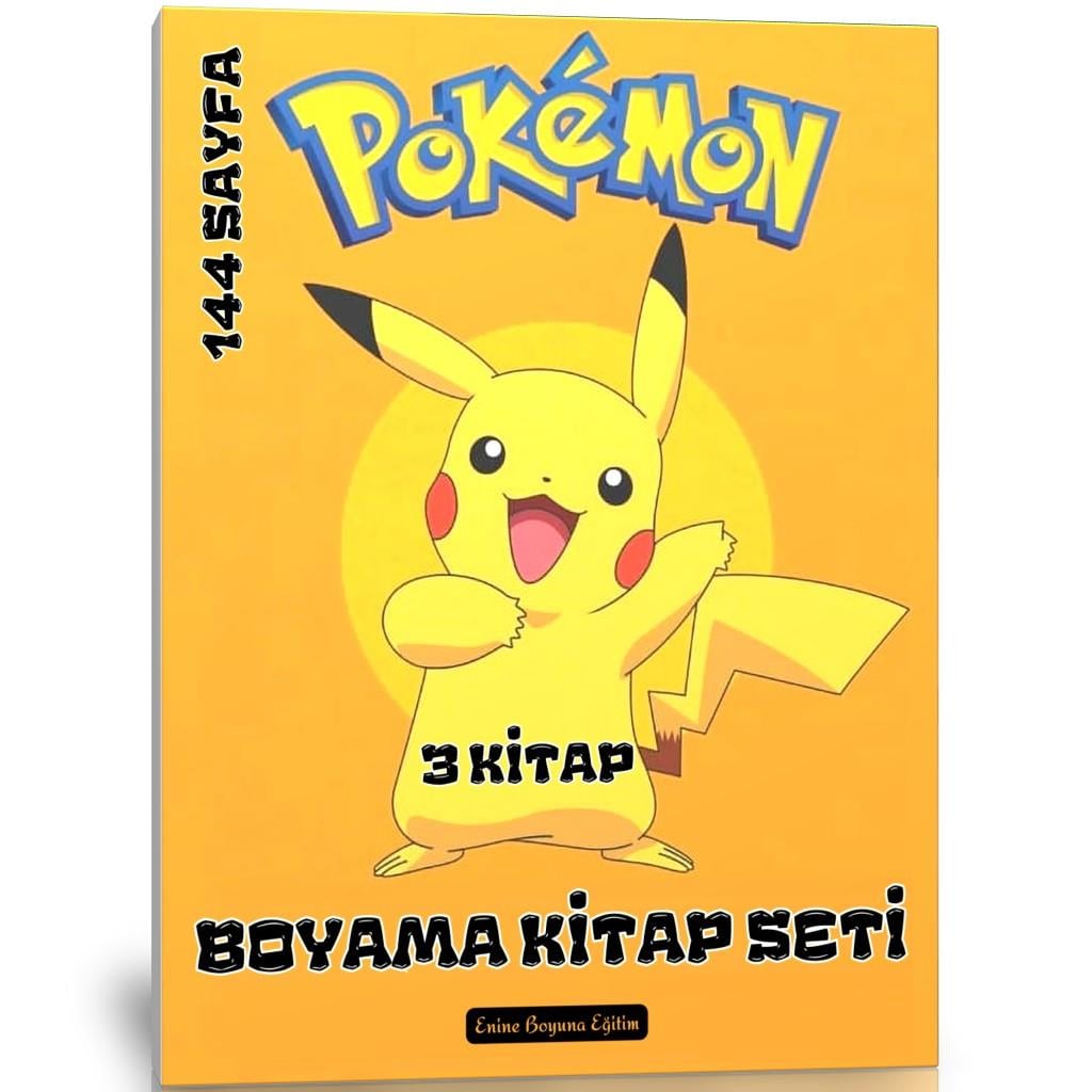 Pokemon Boyama Kitap Seti (3 Süper Kitap)