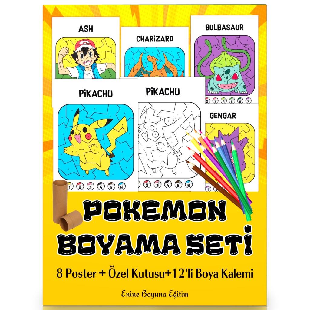 Pokemon Boyama Seti (Hediye Paketinde)