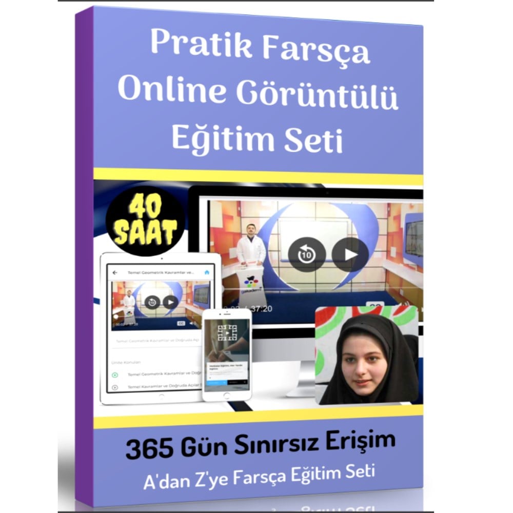 Pratik Farsça Online Görüntülü Eğitim Seti (Başlangıç-Orta-İleri Düzey)