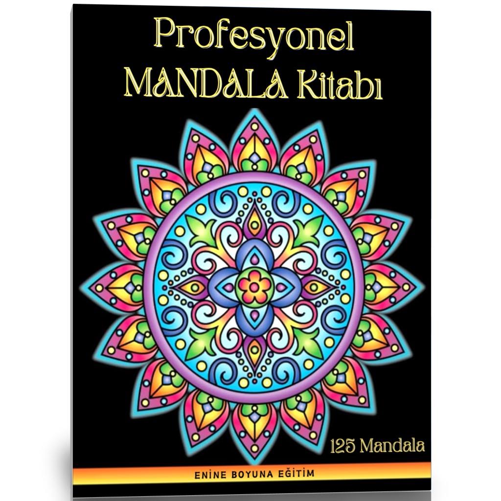 Profesyonel Mandala Boyama Kitabı (125 Süper Mandala)
