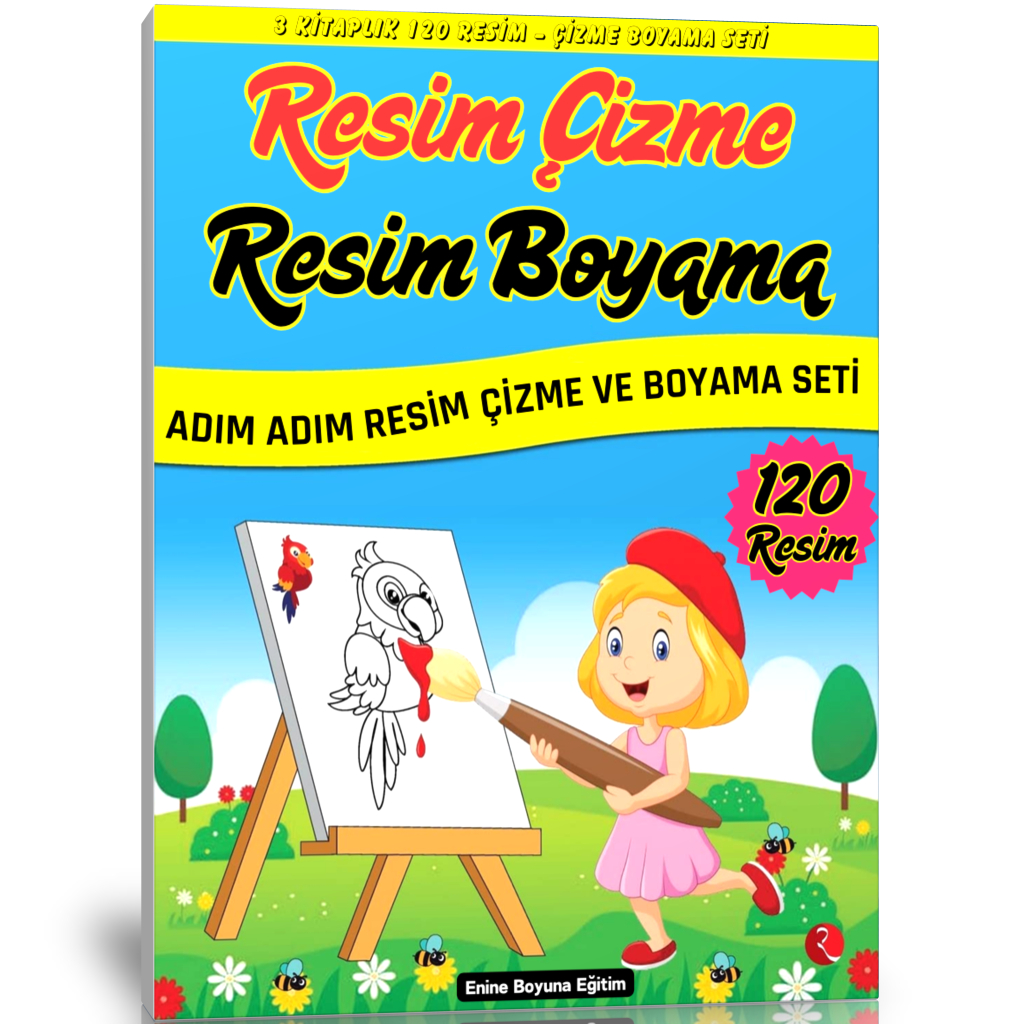 Resim Çizme ve Resim Boyama Kitap Seti (2 Kitap – 120 Resim)