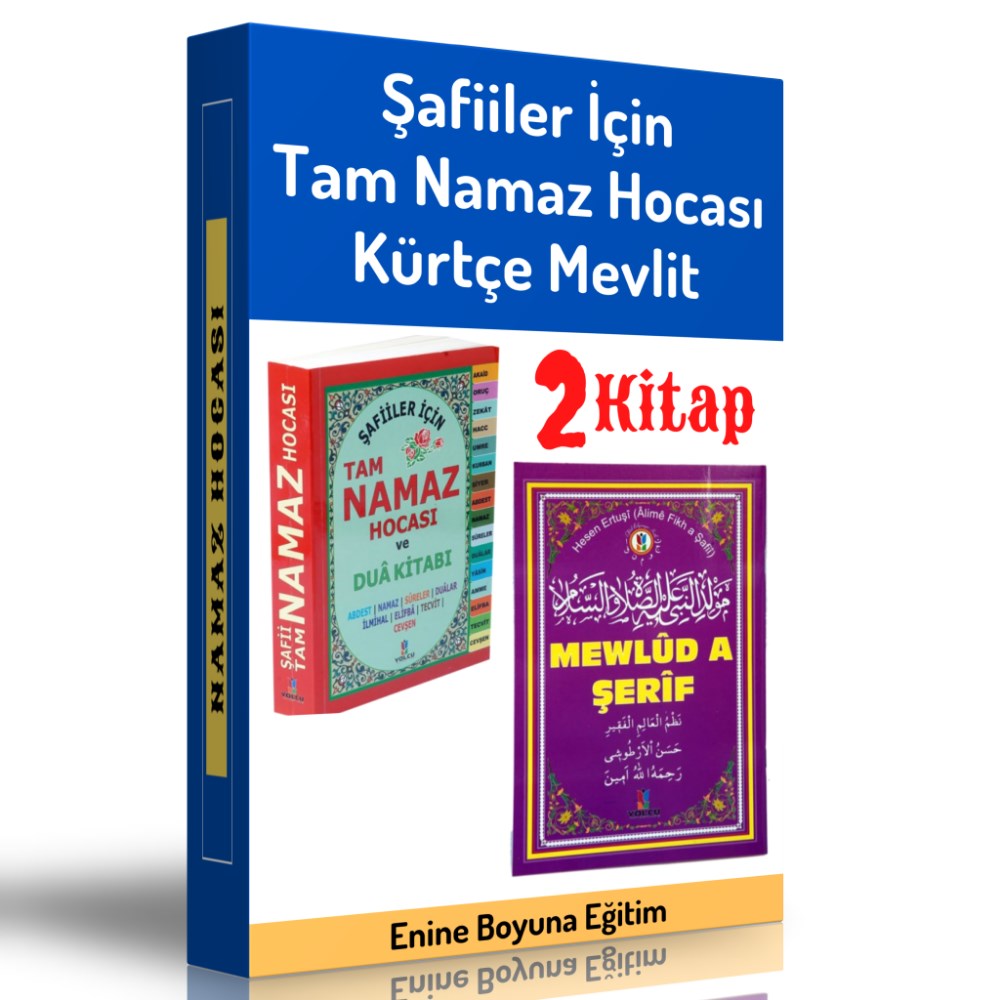 Şafiiler İçin Namaz Hocası ve Kürtçe Mevlit Seti
