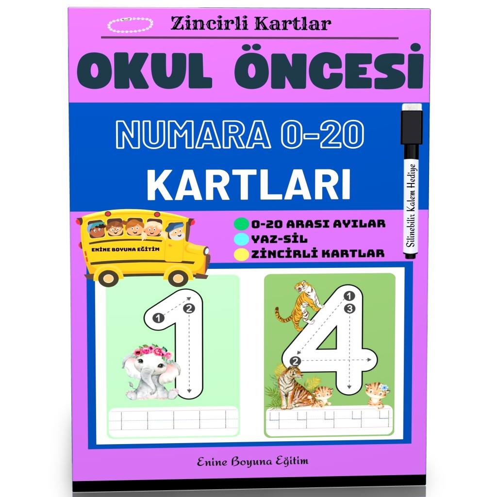 Sayılar-Numaralar Çalışma Kartları (Laminasyonlu)