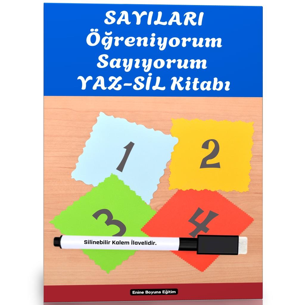 Sayıları Öğreniyorum Sayıyorum YAZ-SİL Kitabı