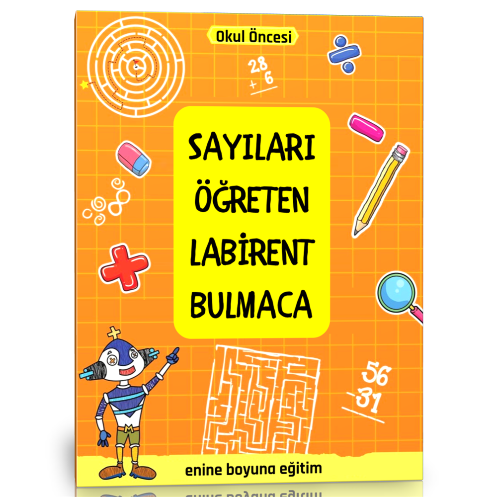 Sayıları Öğreten Labirent Bulmaca Kitabı