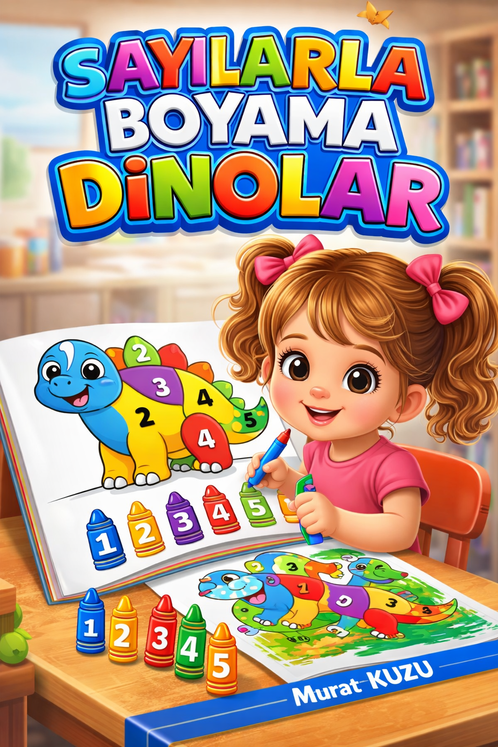Sayılarla Boyama – Dinozorlar (Dinozor Boyama Kitabı)