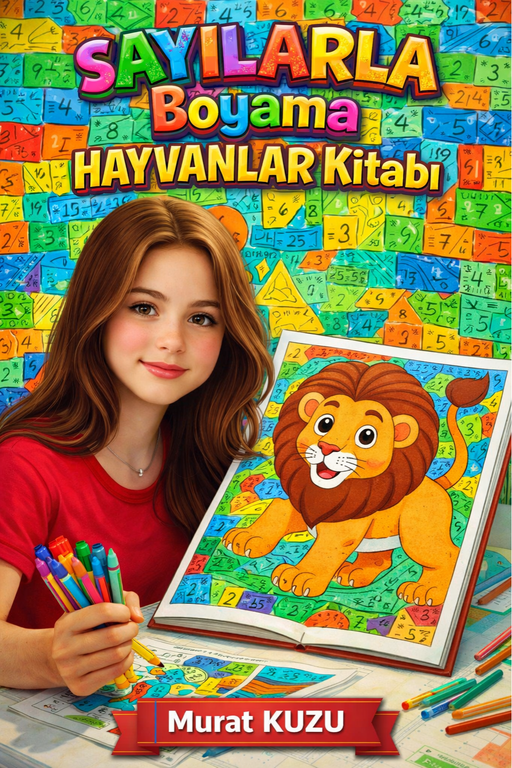 Sayılarla BOYAMA Hayvanlar Kitabı (100 Süper Sayfa)