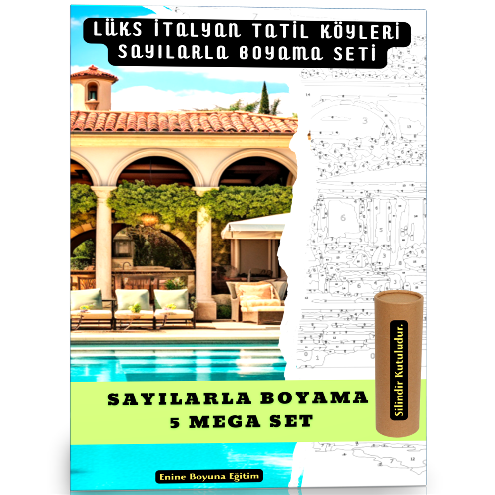 Sayılarla Boyama Süper Set (Lüks İtalyan Tatil Köyleri)