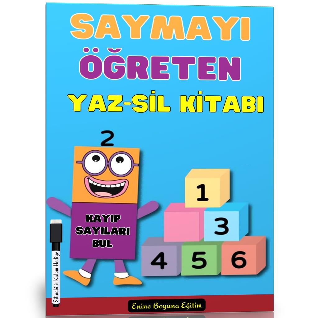 Saymayı Öğreten YAZ SİL Kitabı