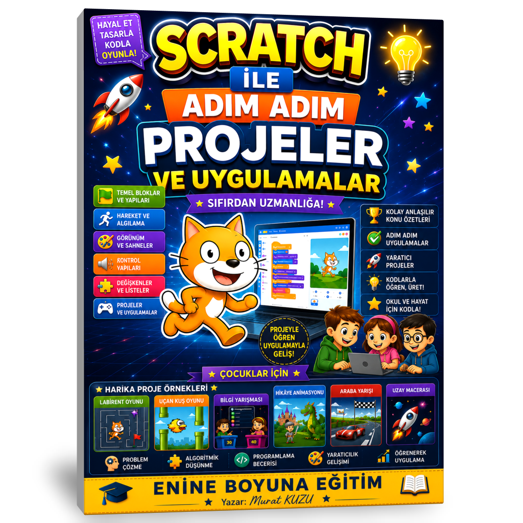 SCRATCH İLE ADIM ADIM PROJELER VE UYGULAMALAR